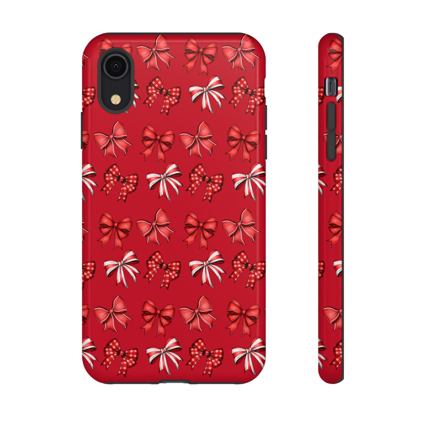 Christmas Bow Phone Case Red