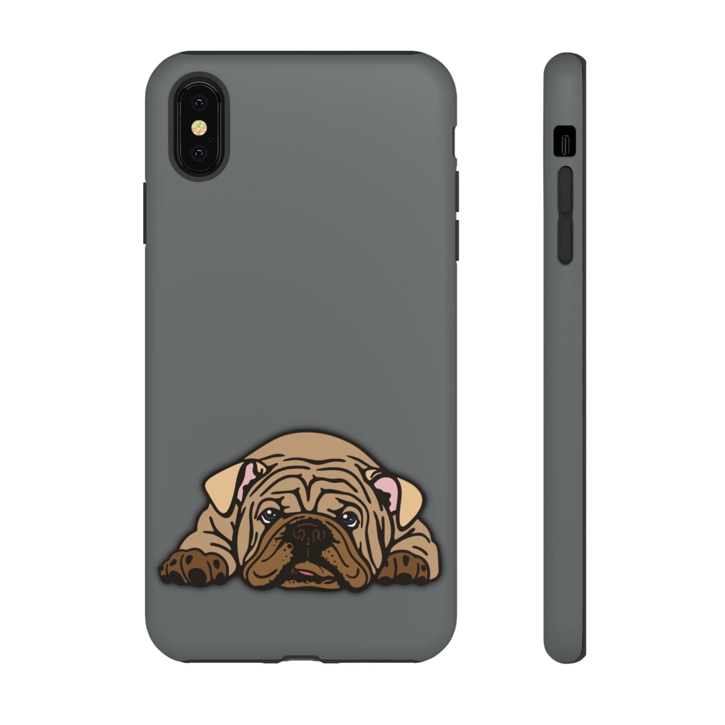 Bulldog Phone Case Gray