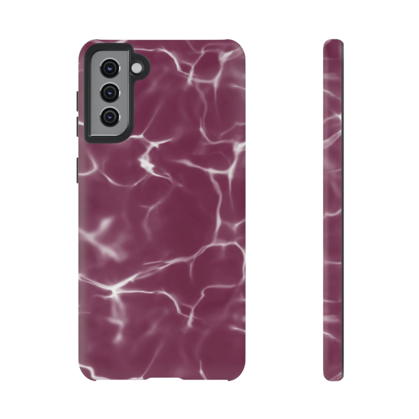 Marble Print Phone Case Maroon