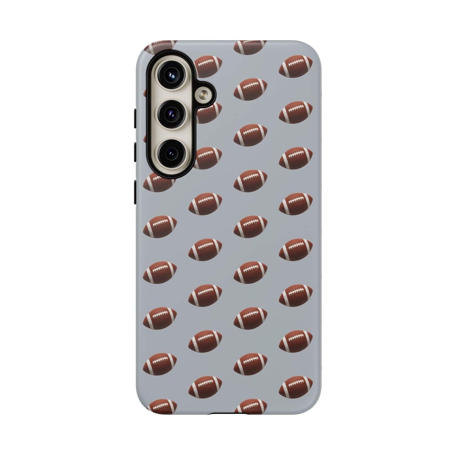 Football Phone Case Silver