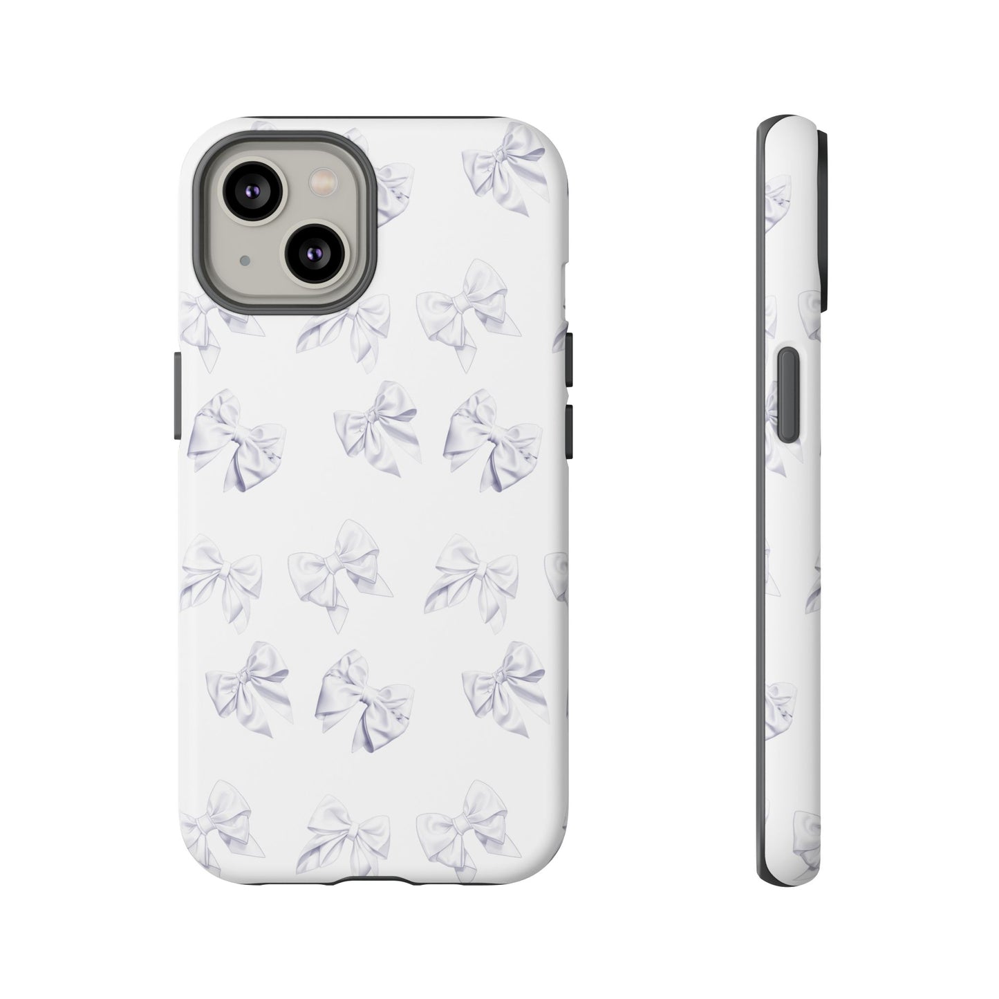 Bow Phone Case White on White