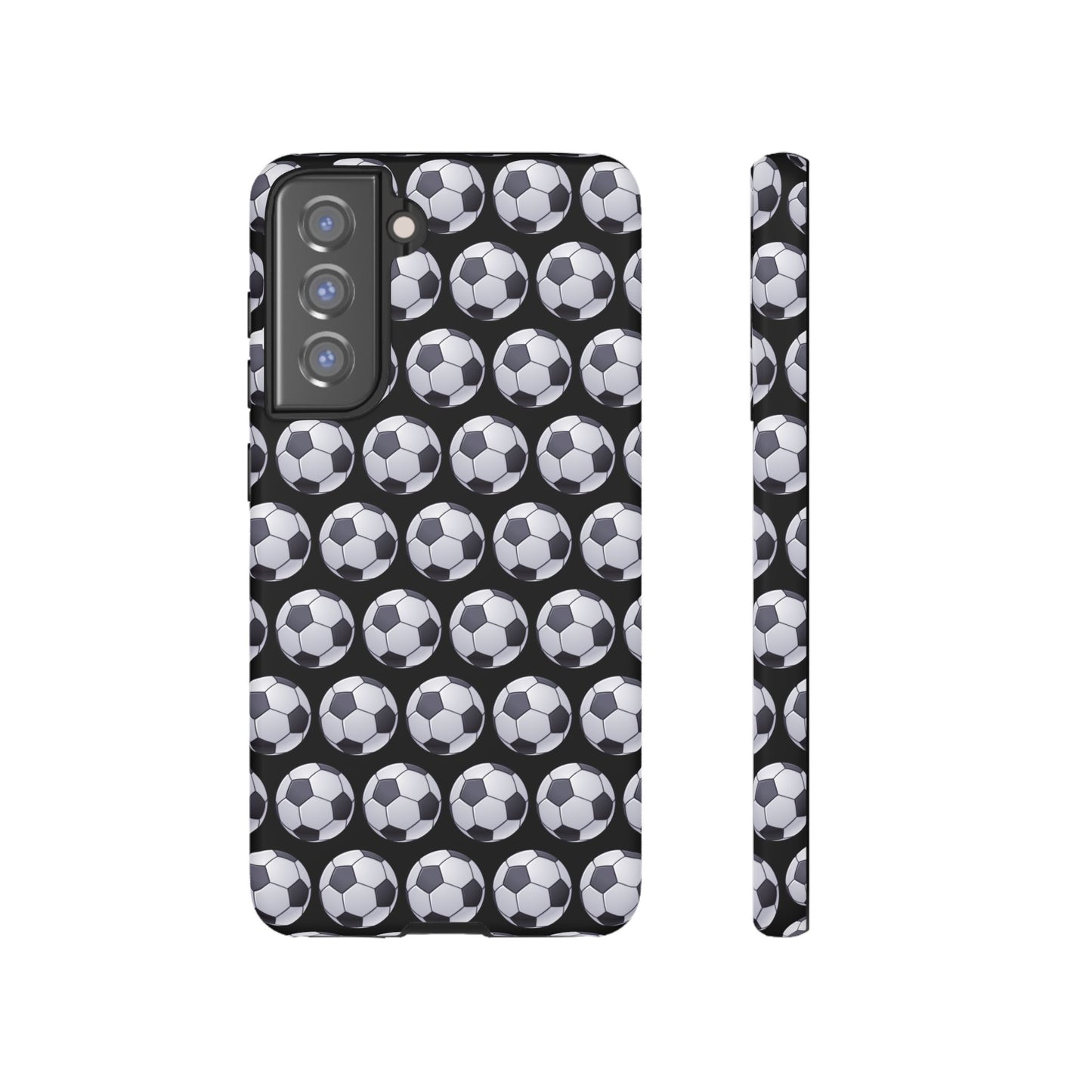 Soccer Ball Phone Case Black