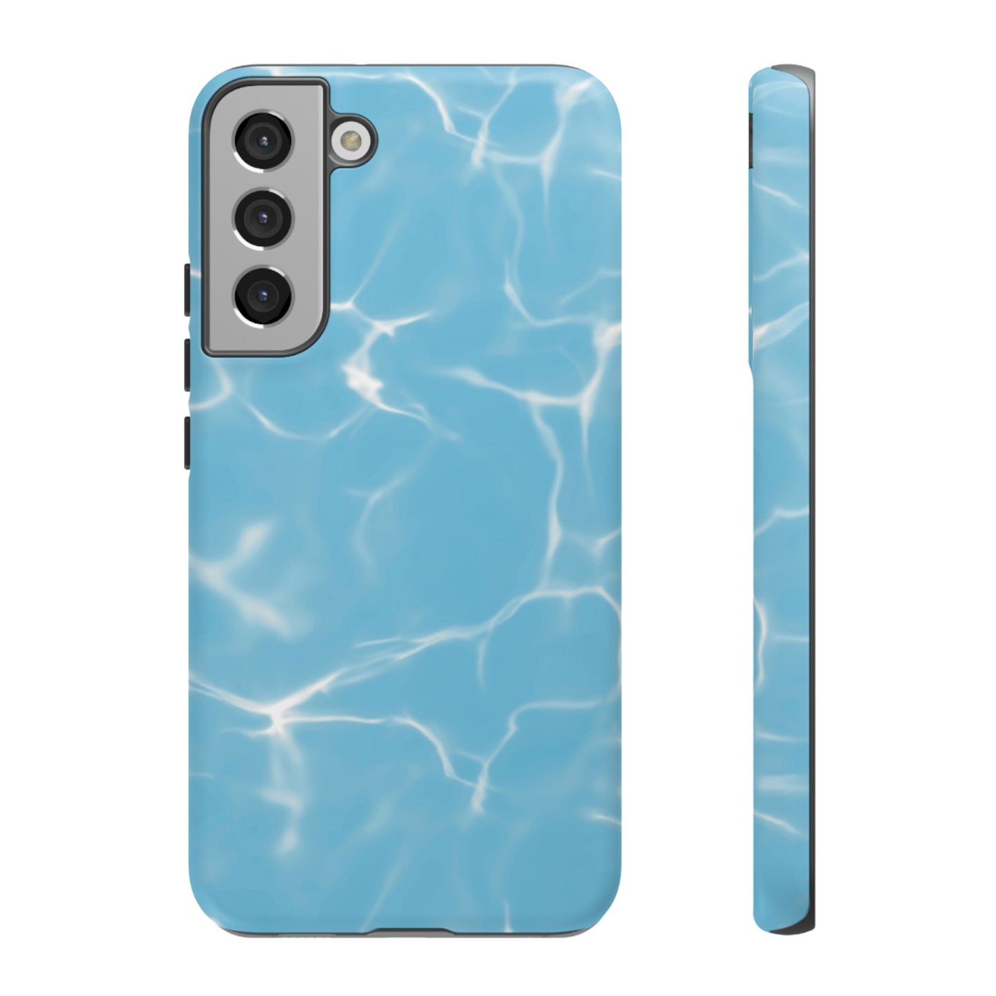 Marble Phone Case Light Blue