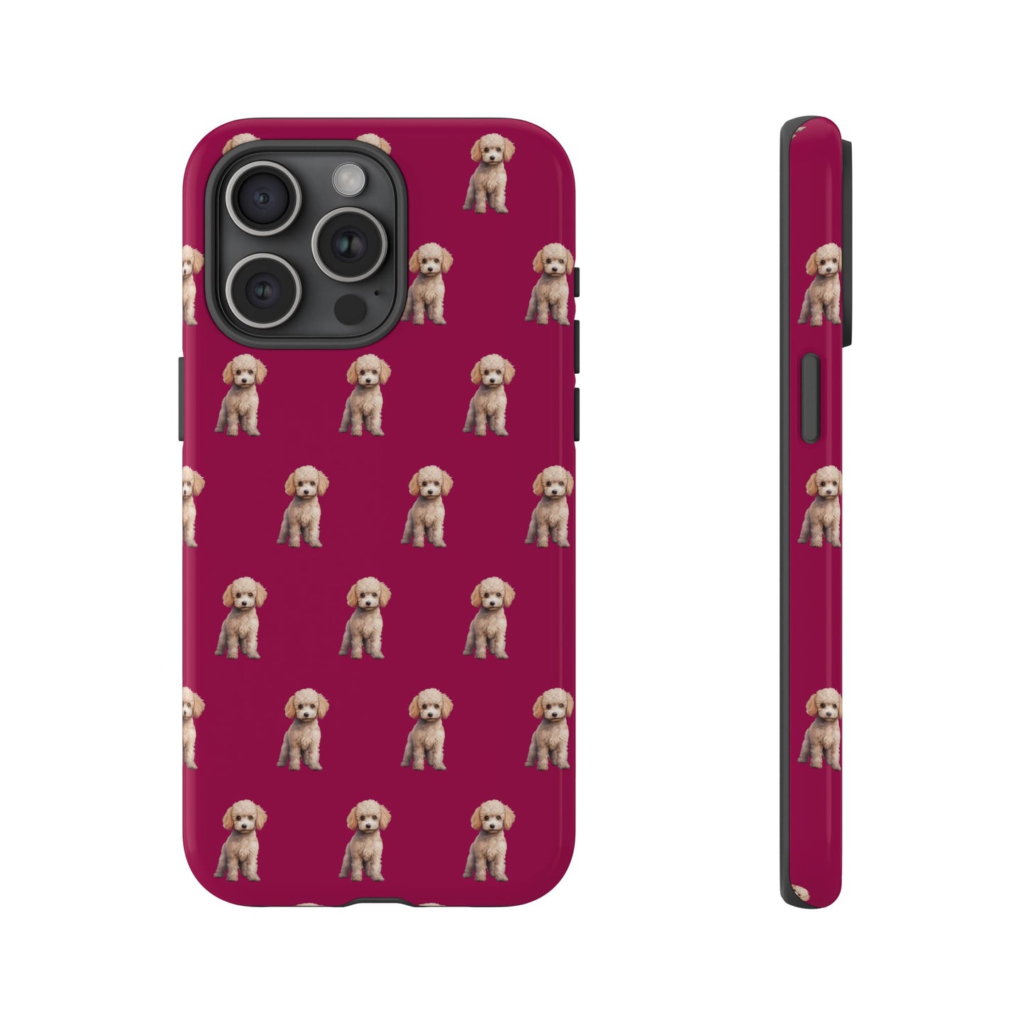 Poodle Phone Case Berry