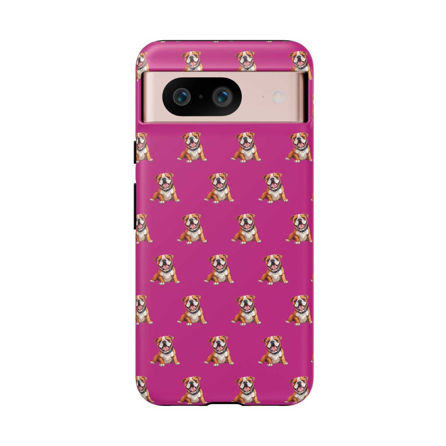 Bulldog Phone Case Pink