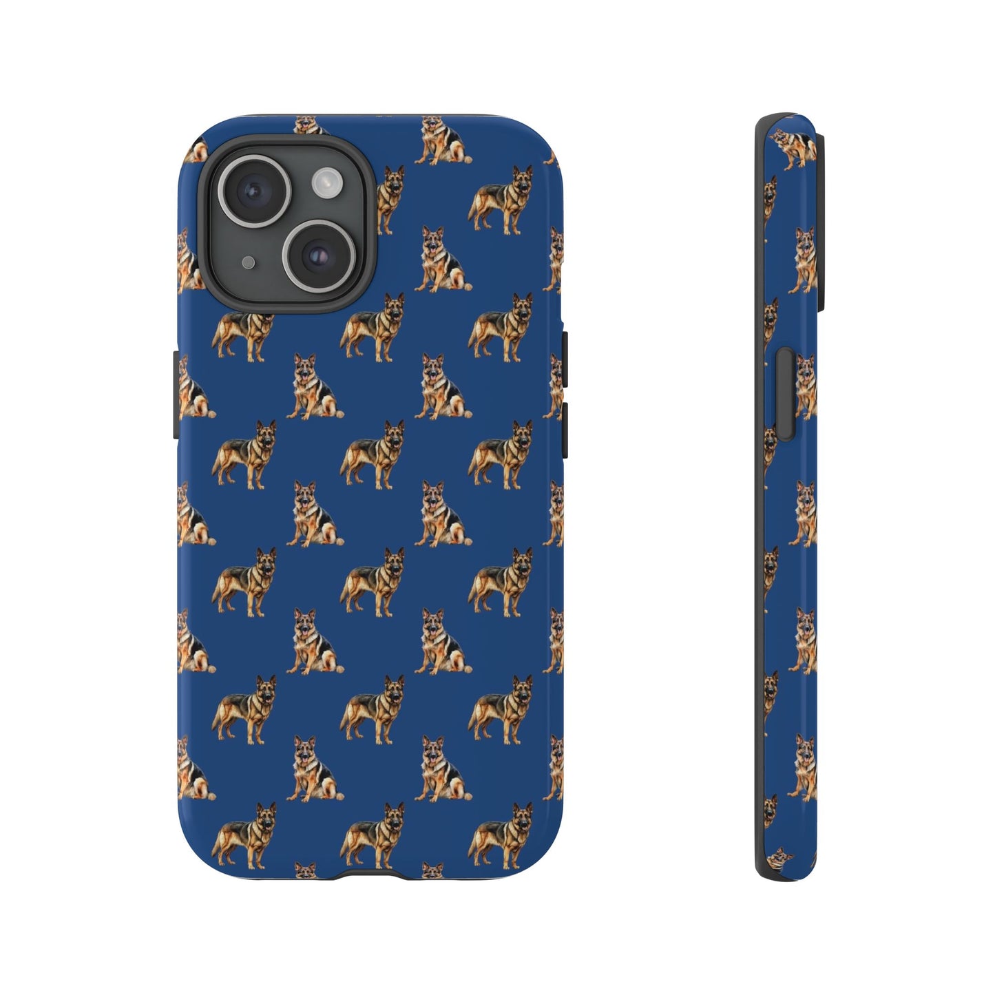 German Shepherd Phone Case Blue