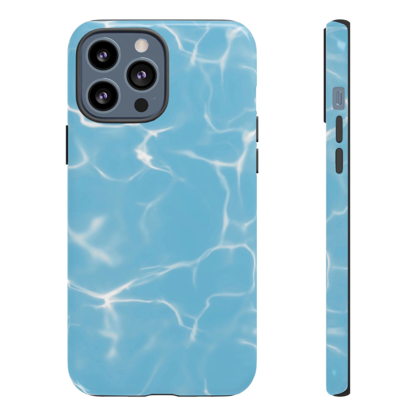 Marble Phone Case Light Blue