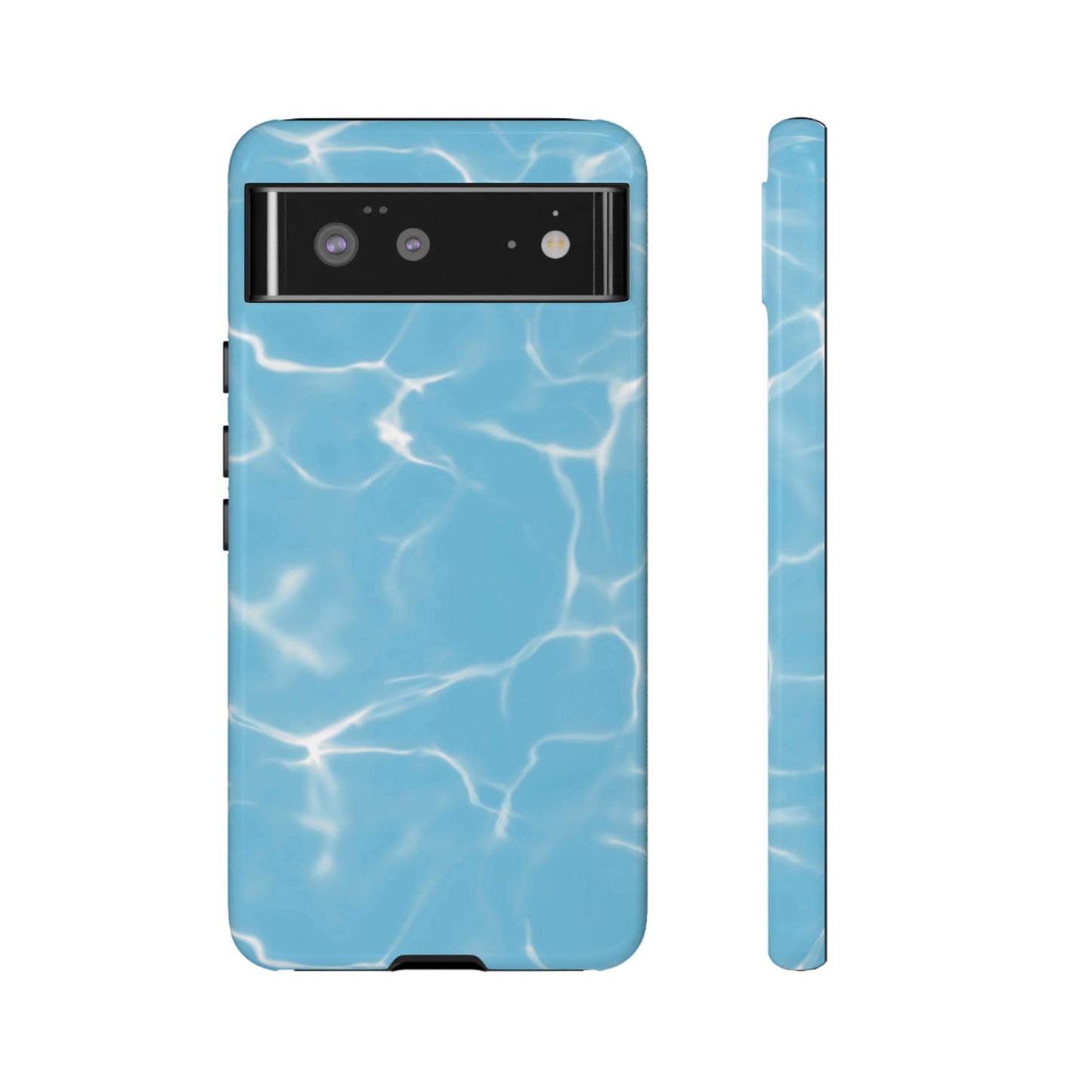 Marble Phone Case Light Blue