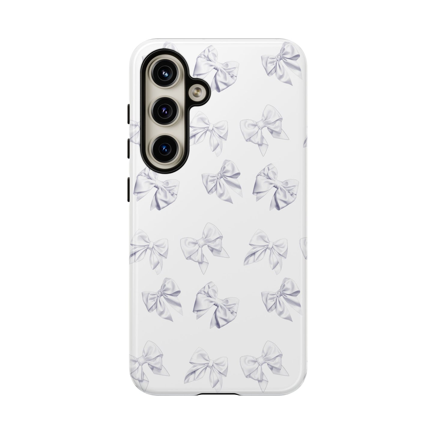 Bow Phone Case White on White