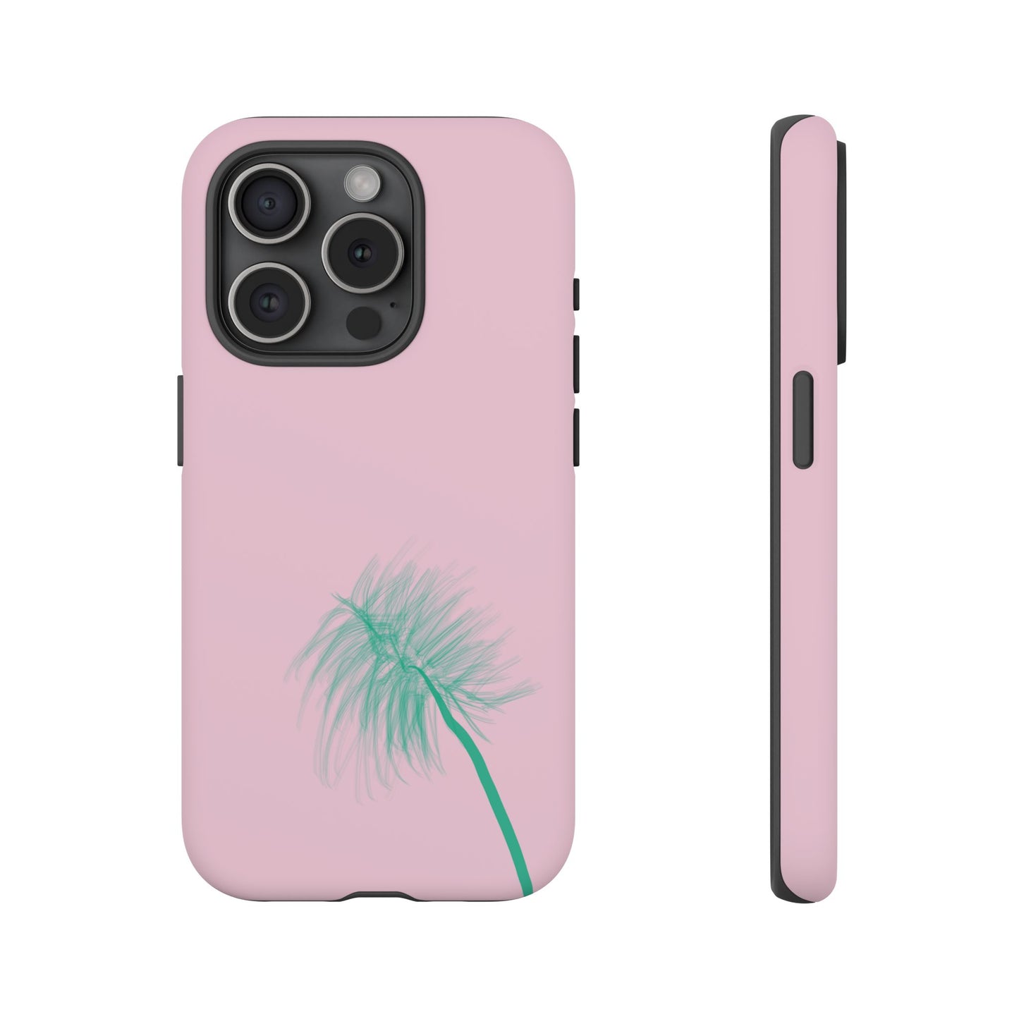 Dandelion Blowball Phone Case Pink