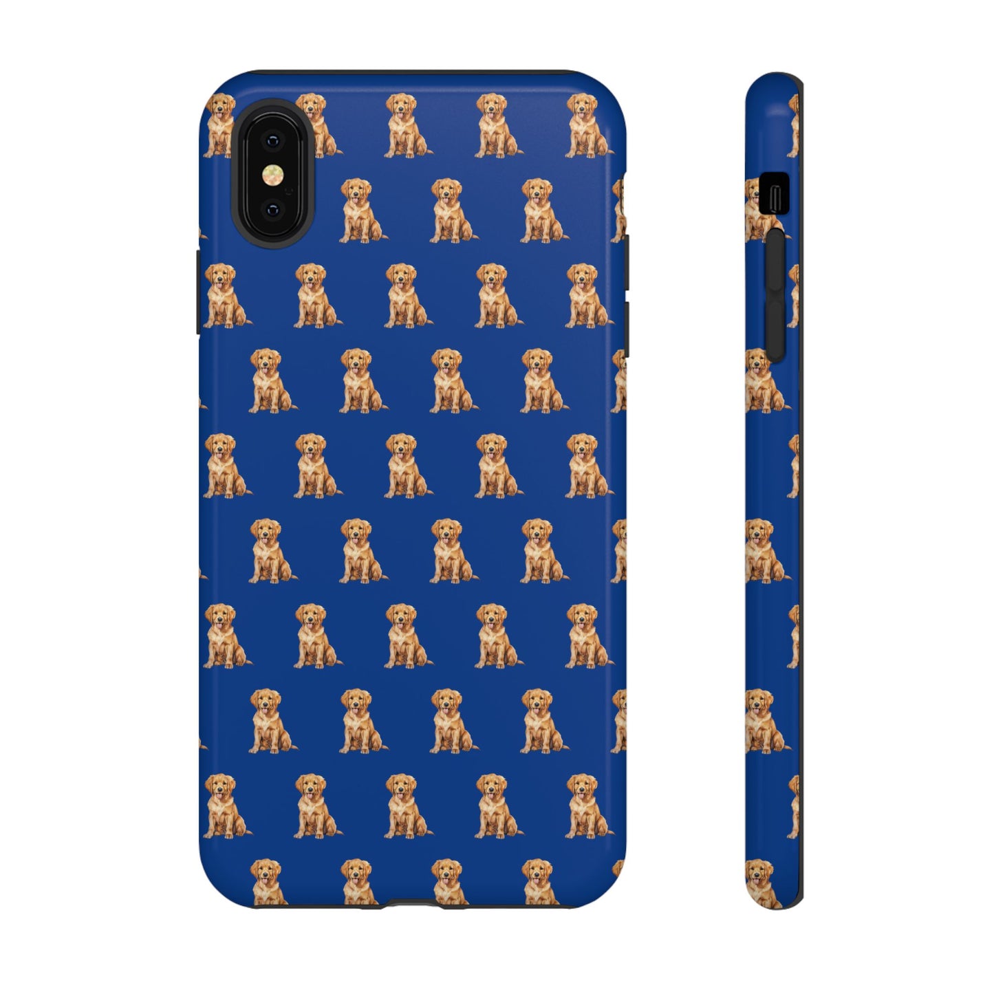 Golden Retriever Phone Case Blue