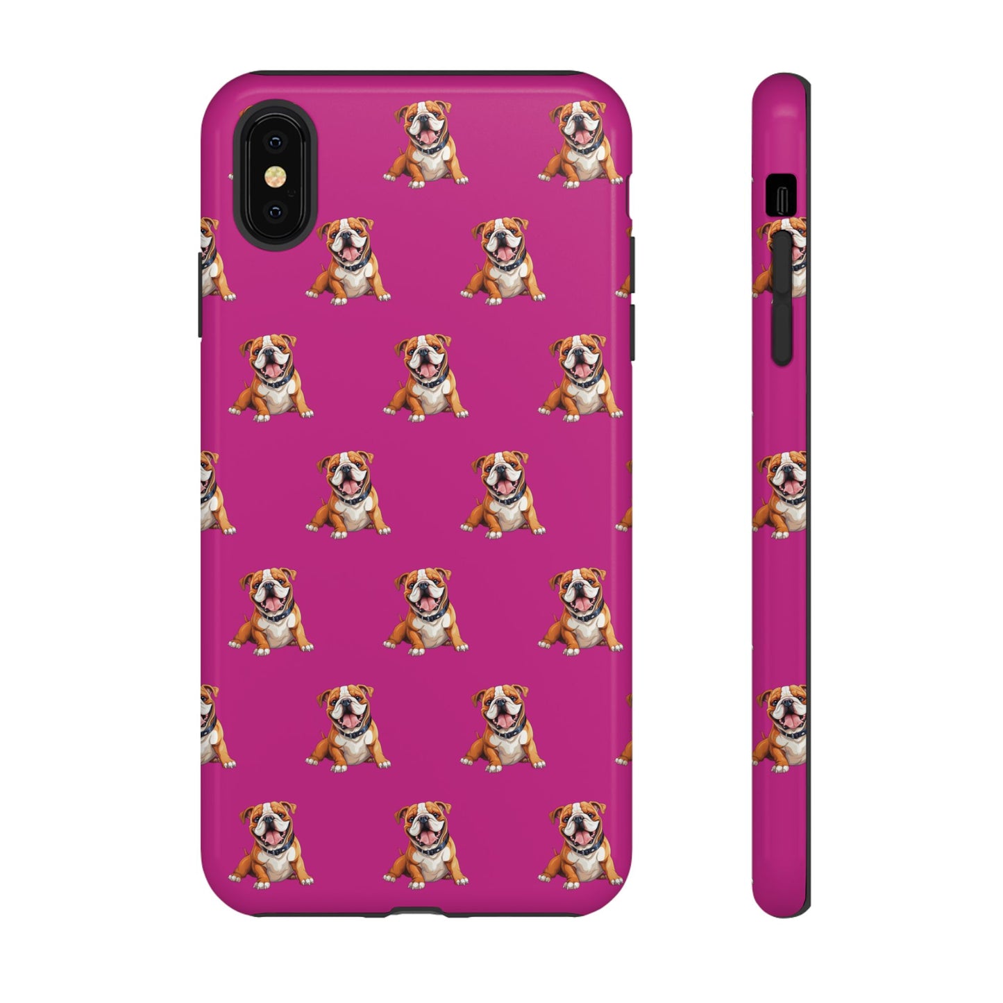 Bulldog Phone Case Pink