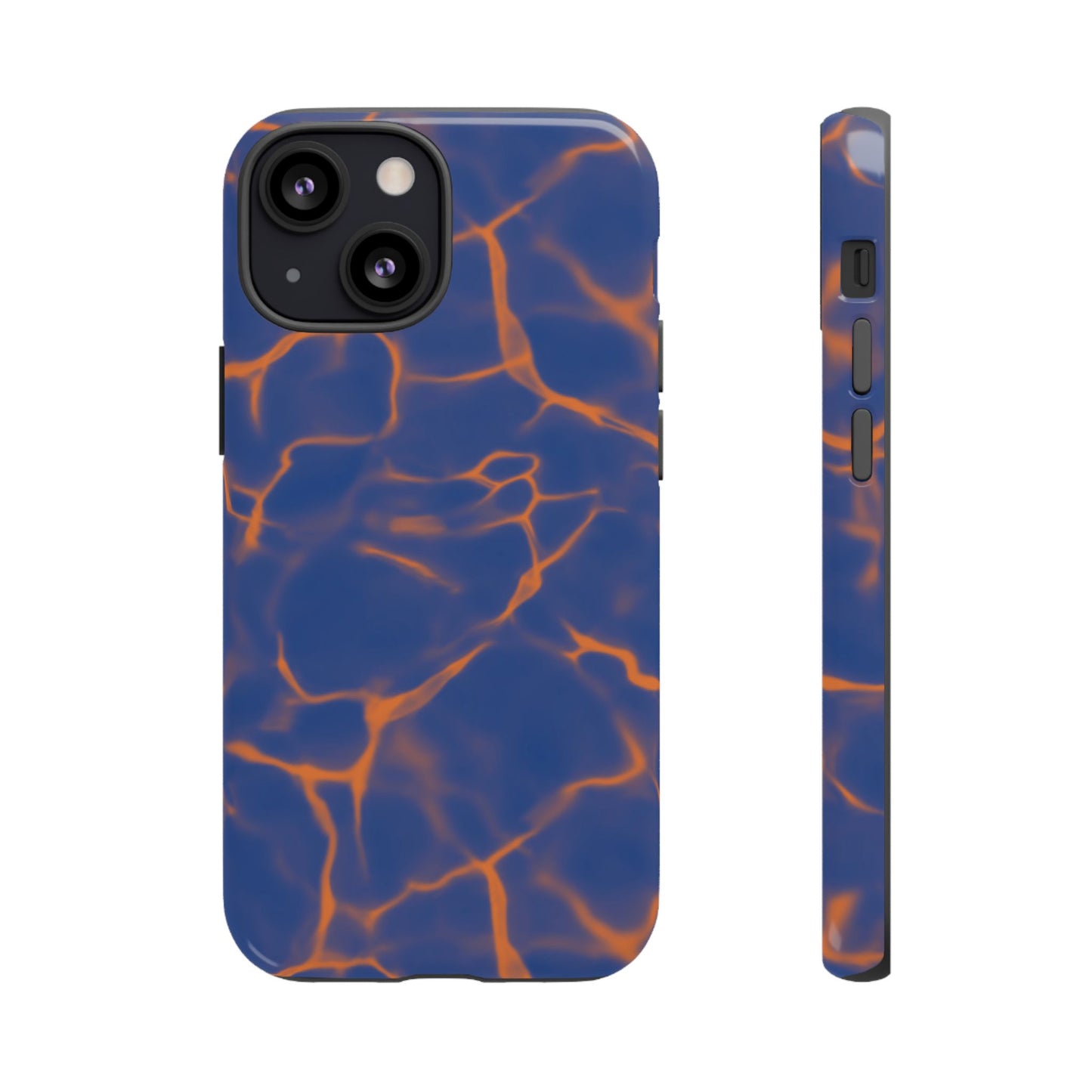 Marble Phone Case Blue Orange