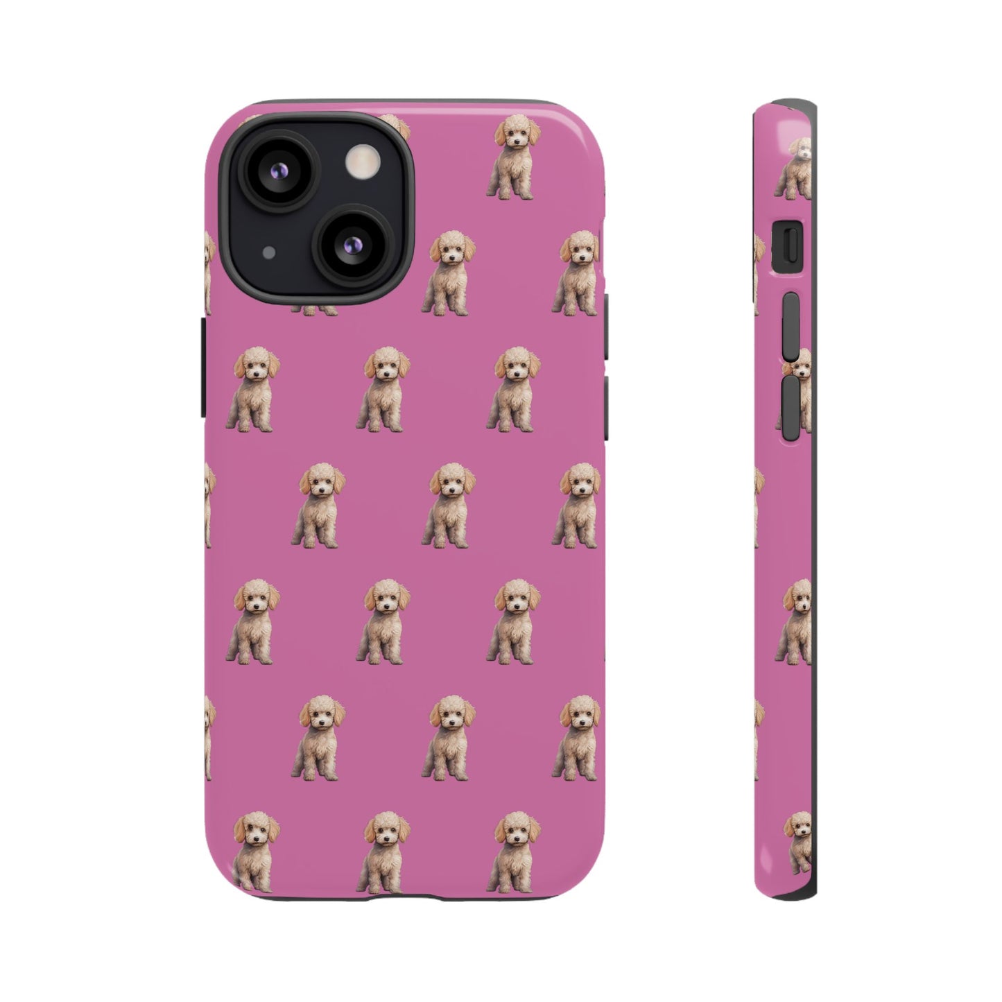 Poodle Phone Case Pink