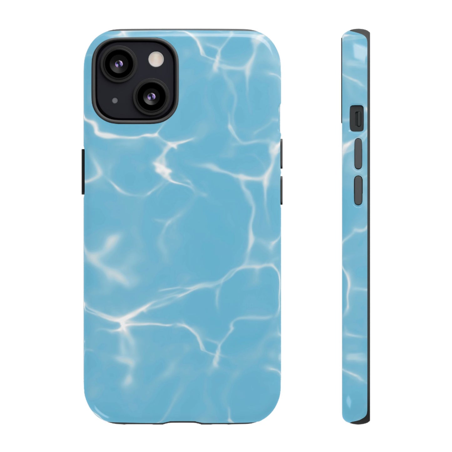 Marble Phone Case Light Blue