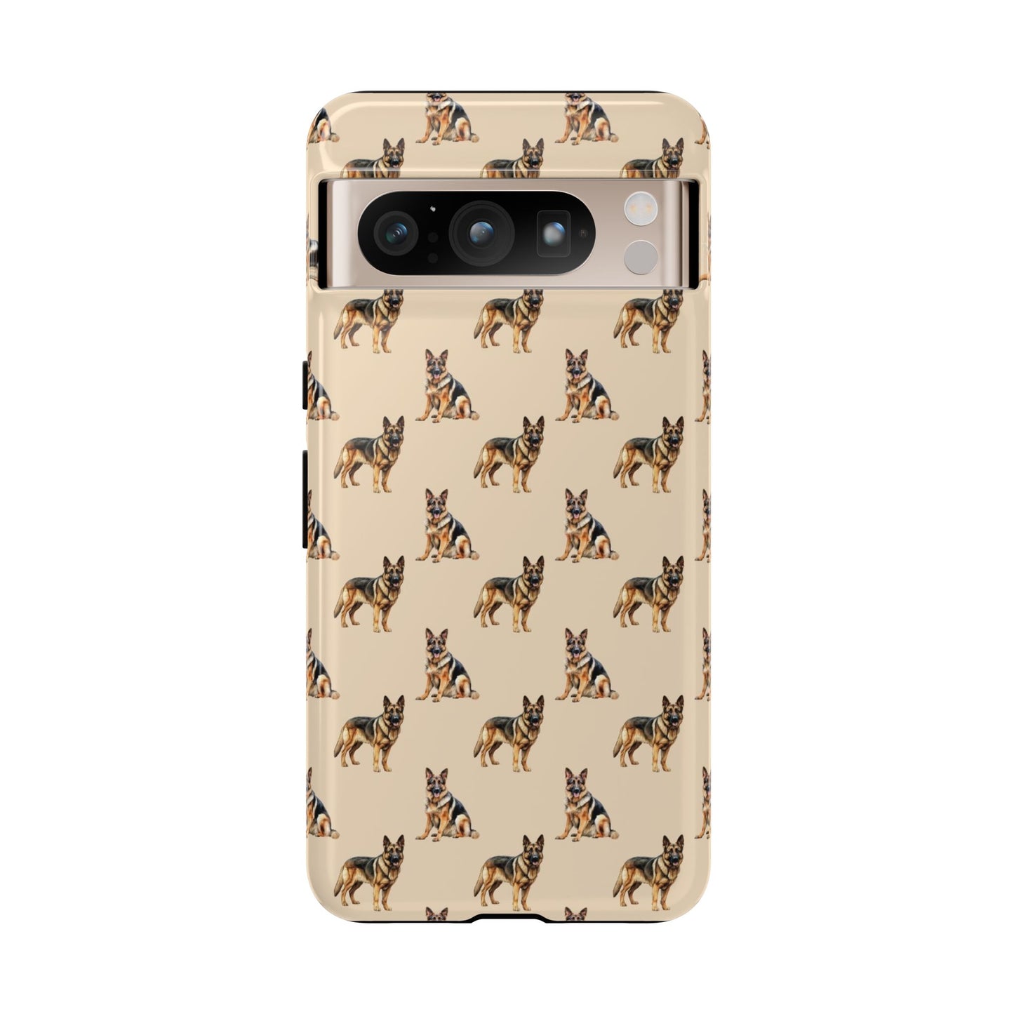 German Shepherd Phone Case Cream