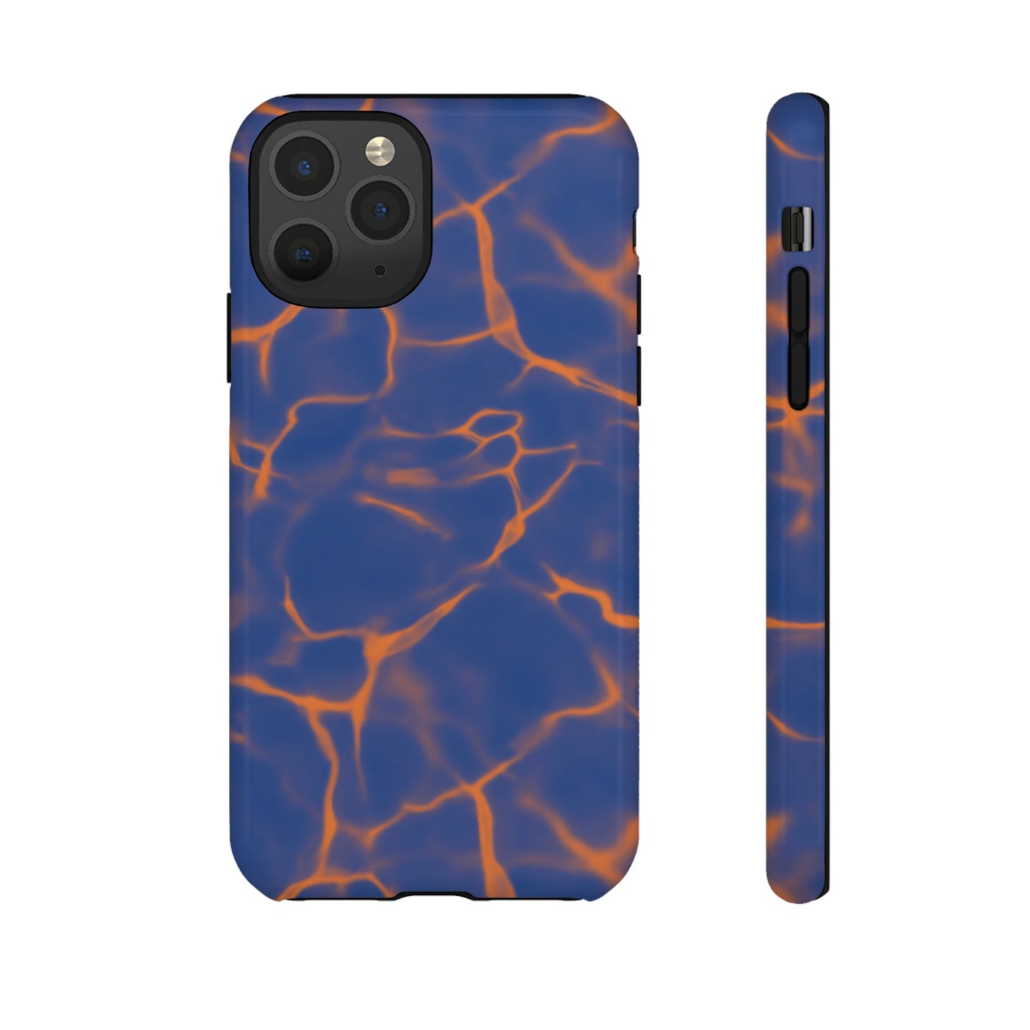 Marble Phone Case Blue Orange