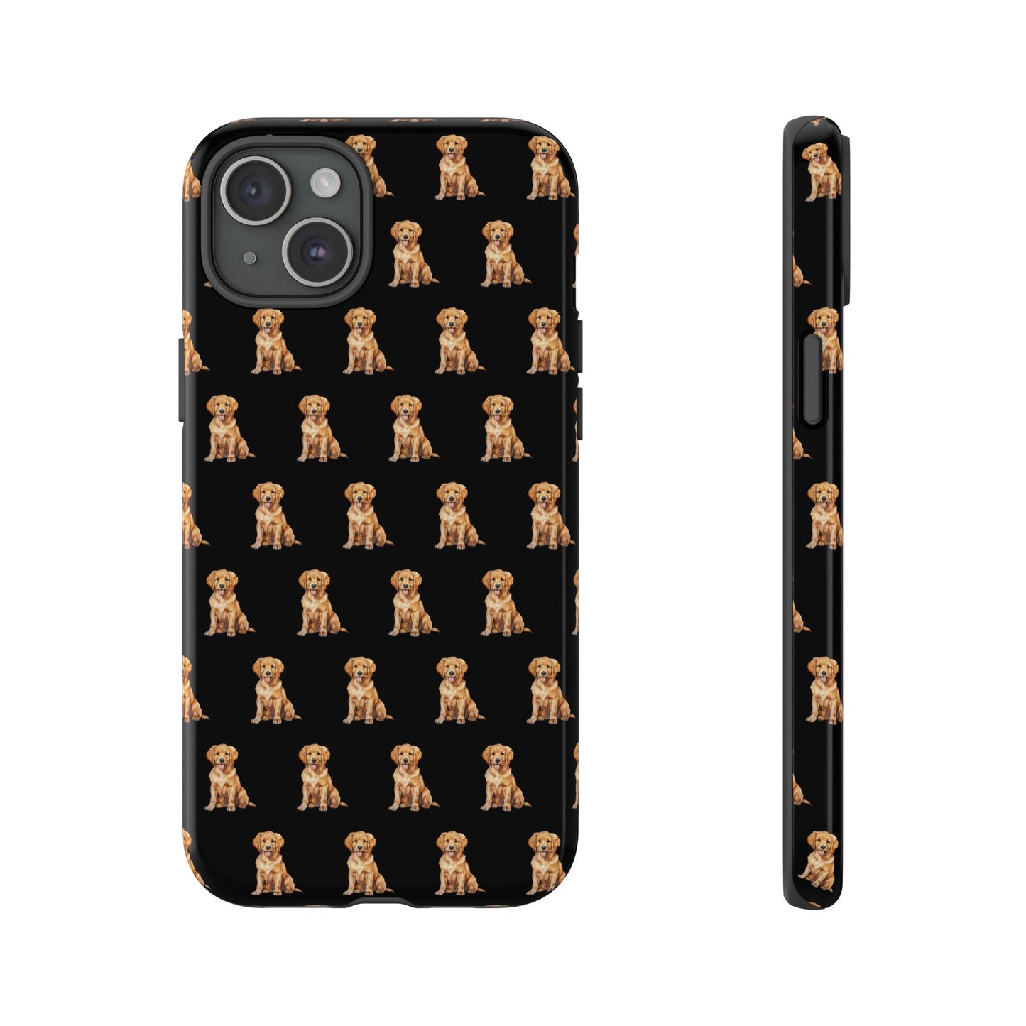 Golden Retriever Phone Case Black