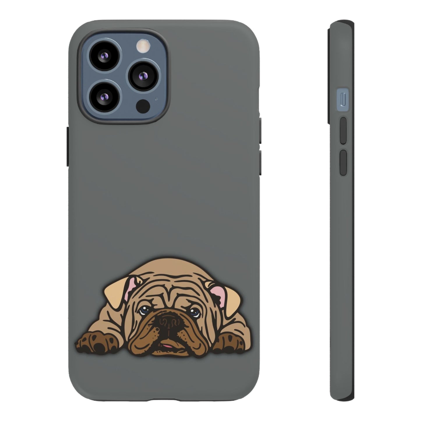 Bulldog Phone Case Gray