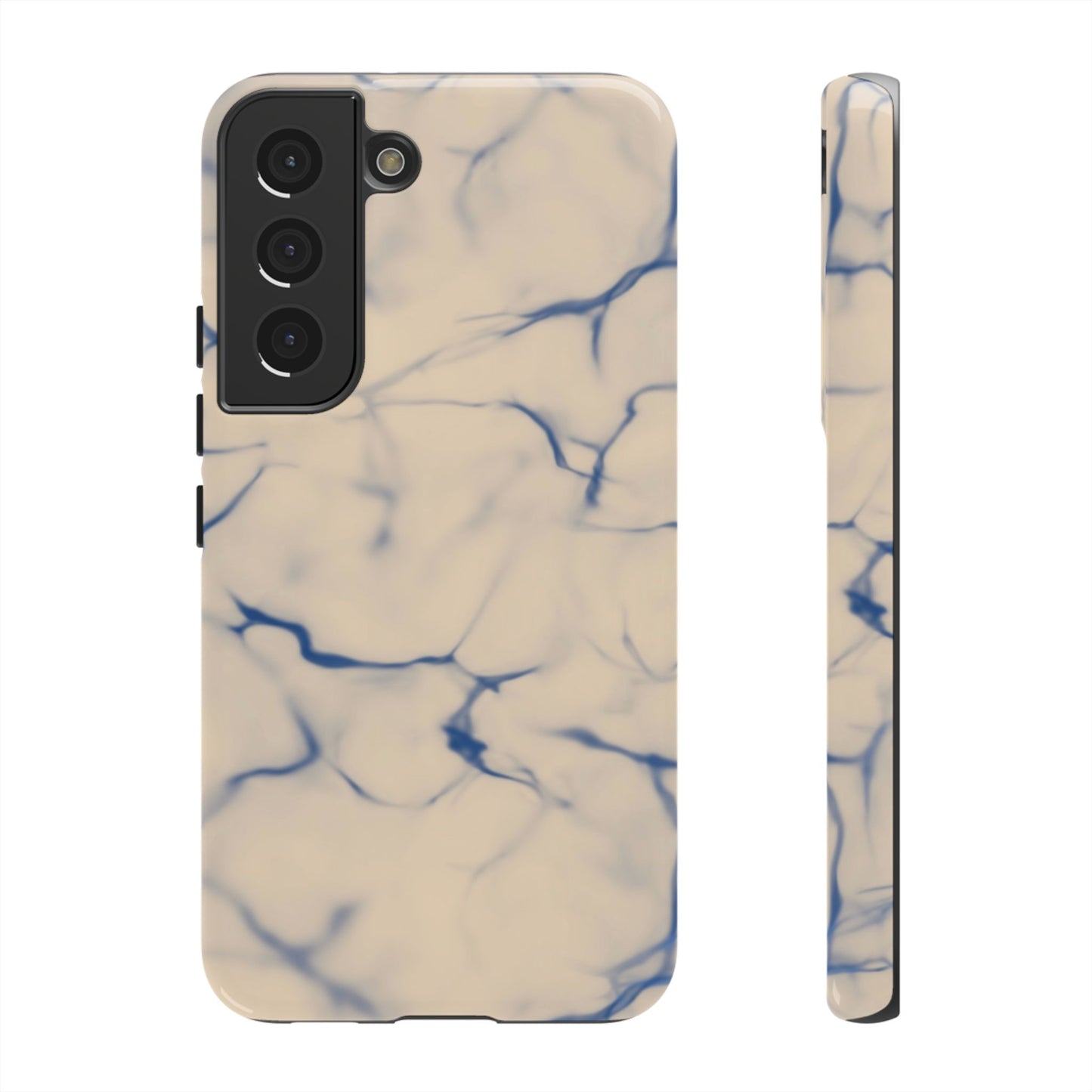 Marble Phone Case Cream Blue