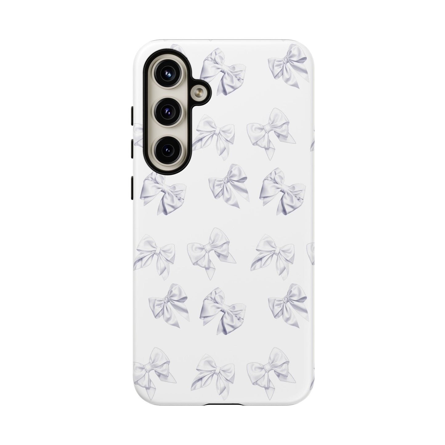 Bow Phone Case White on White