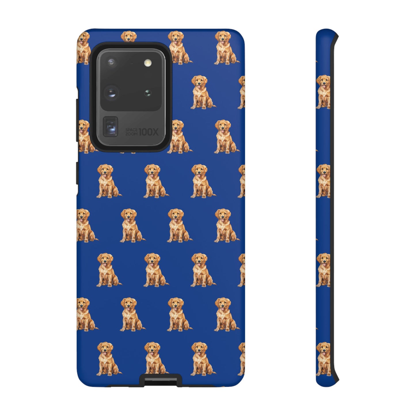 Golden Retriever Phone Case Blue