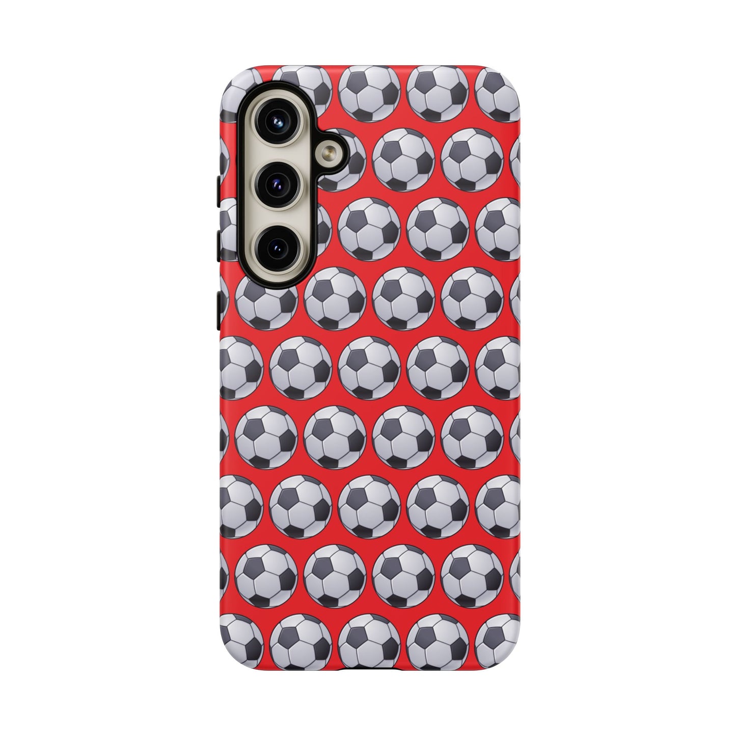 Soccer Ball Phone Case Red