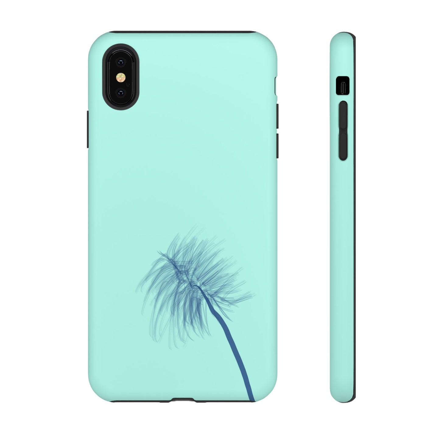 Dandelion Blowball Phone Case Aqua