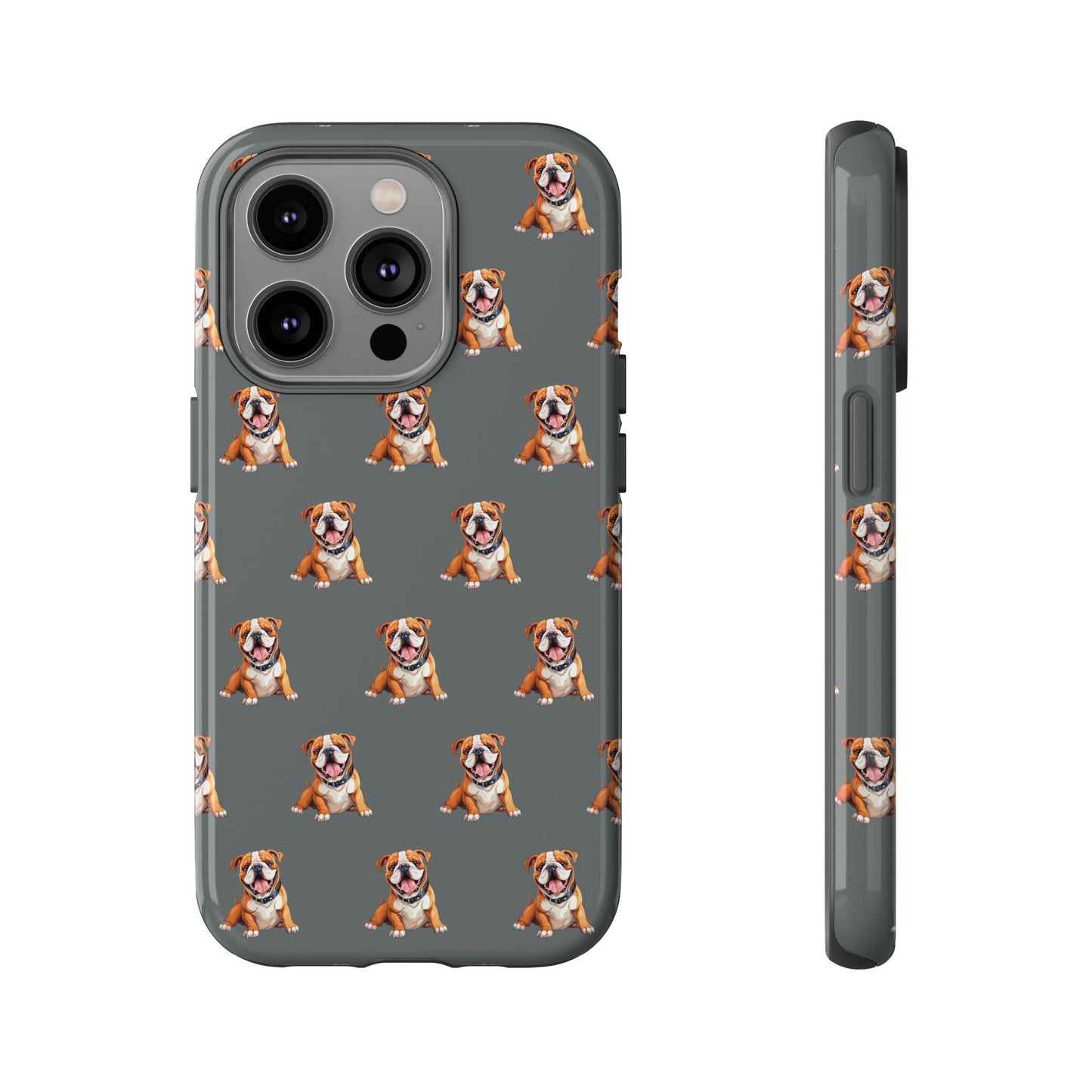 Bulldog Phone Case Gray