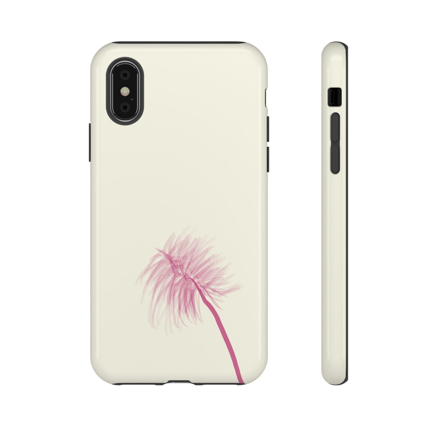 Dandelion Blowball Phone Case Cream