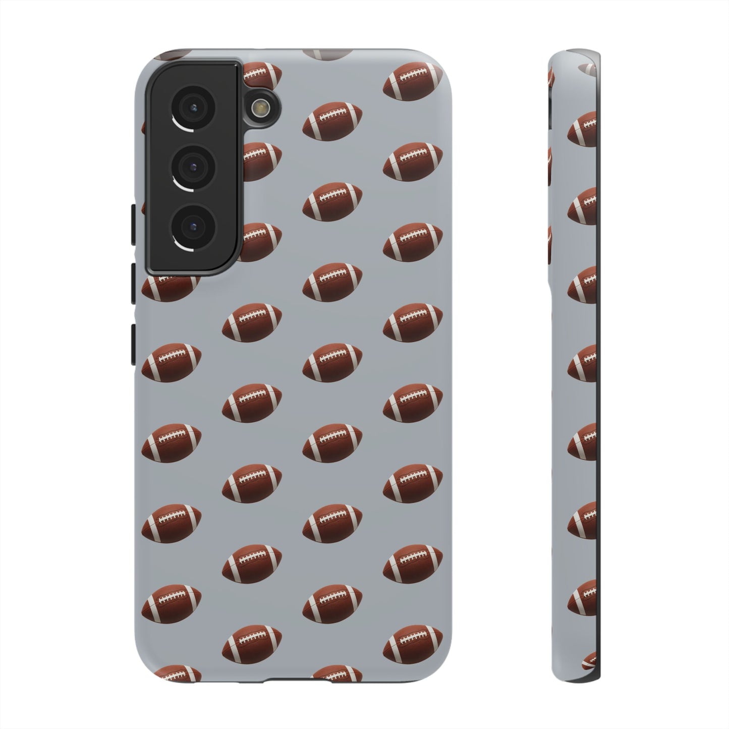 Football Phone Case Silver