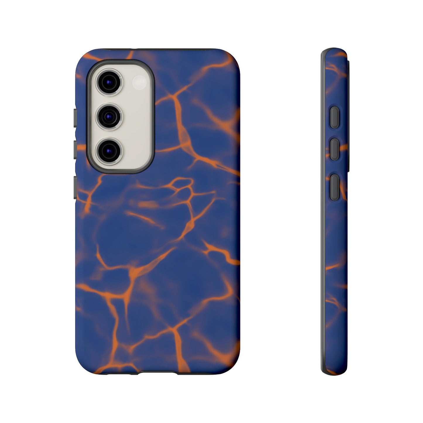 Marble Phone Case Blue Orange