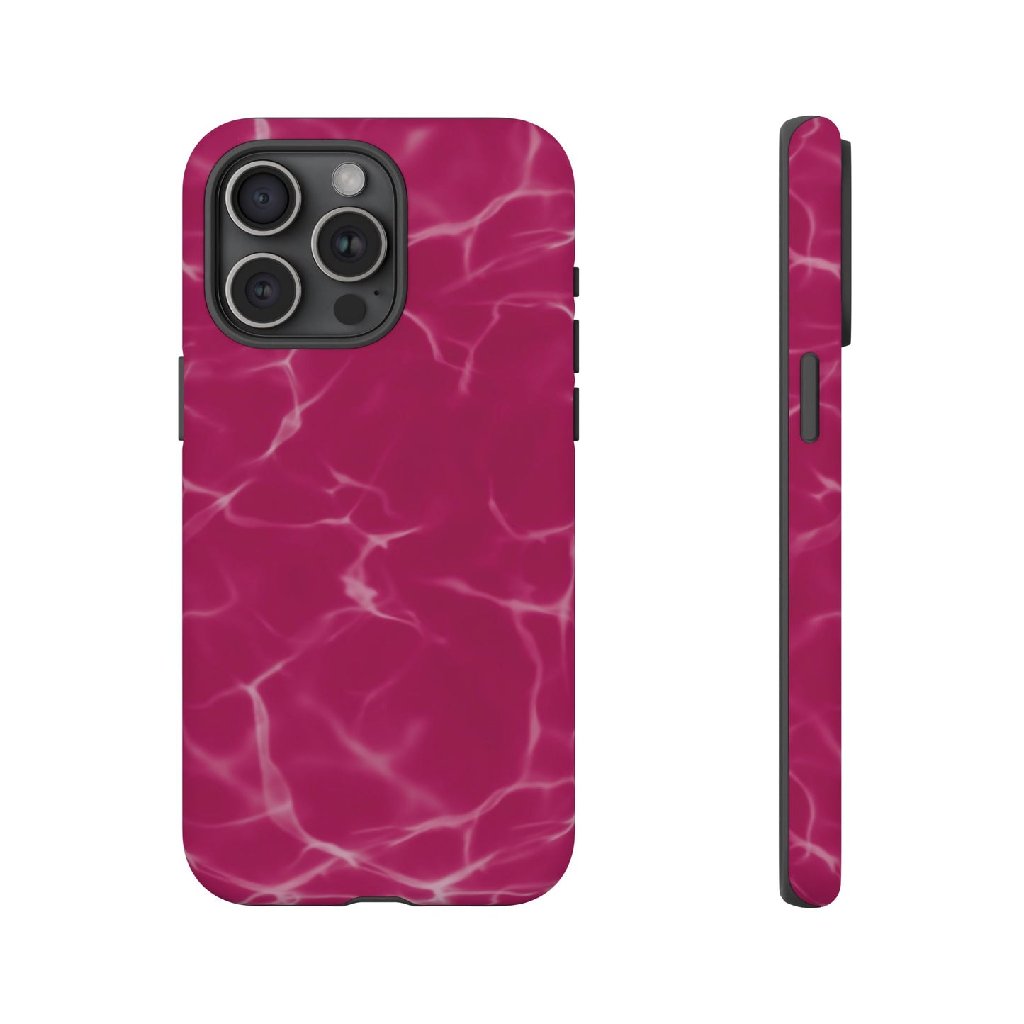 Marble Print Phone Case Berry