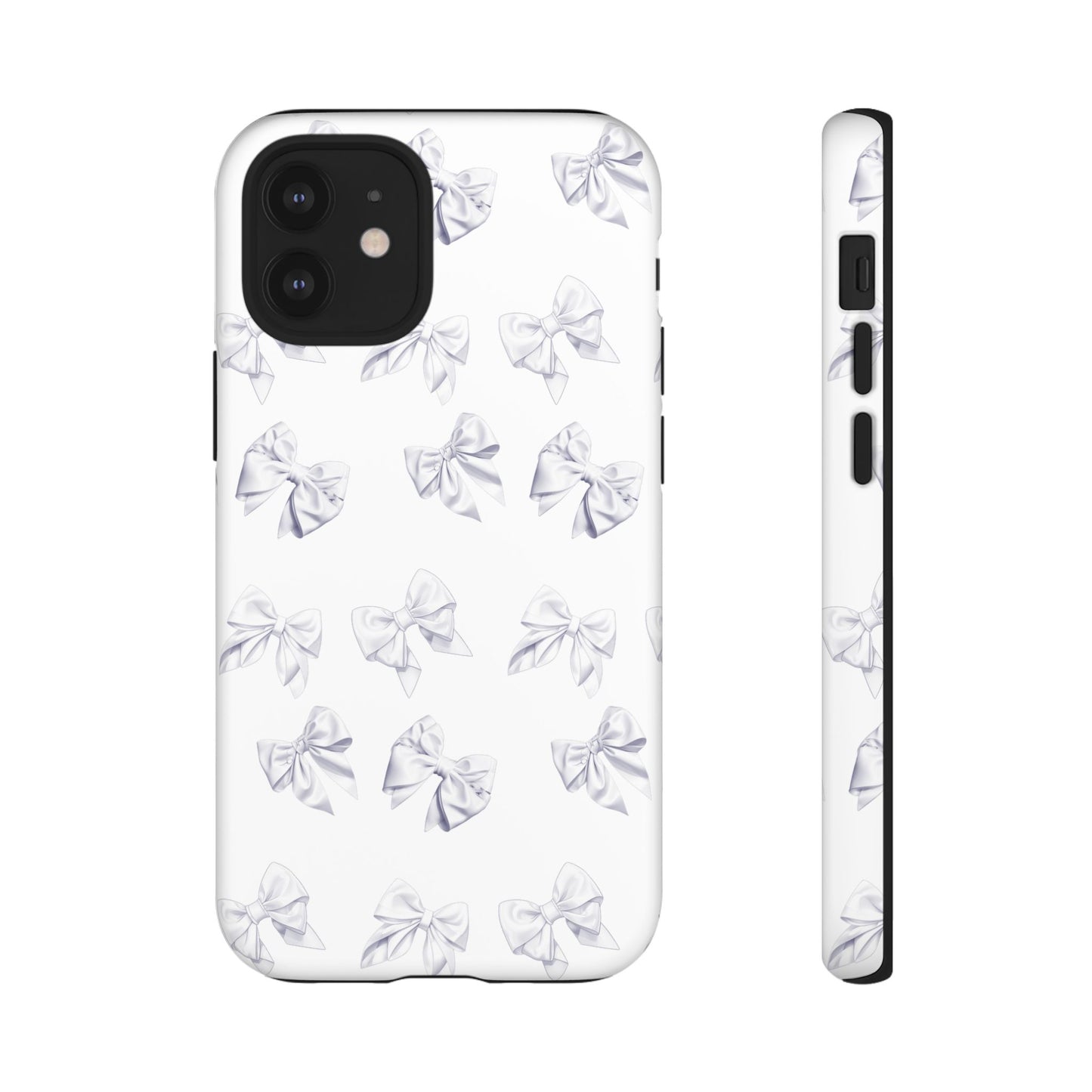 Bow Phone Case White on White