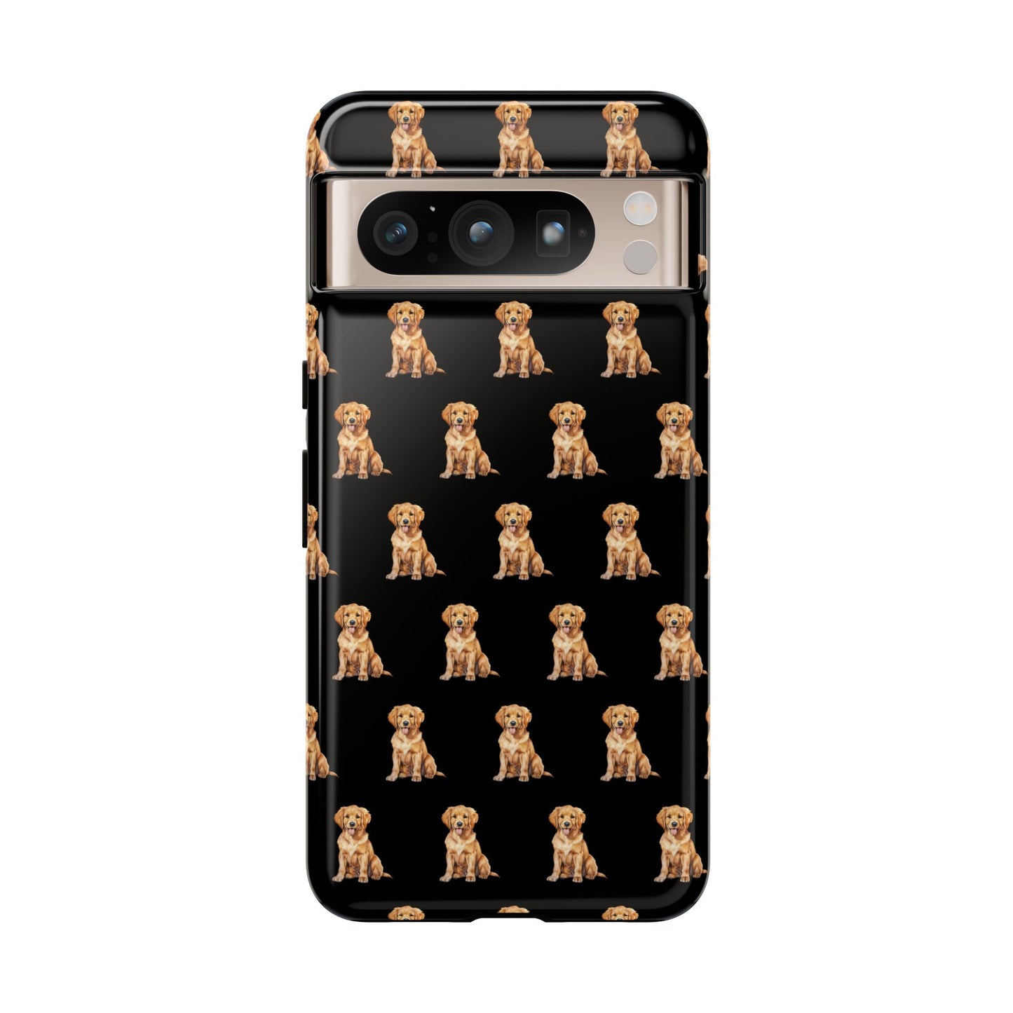 Golden Retriever Phone Case Black