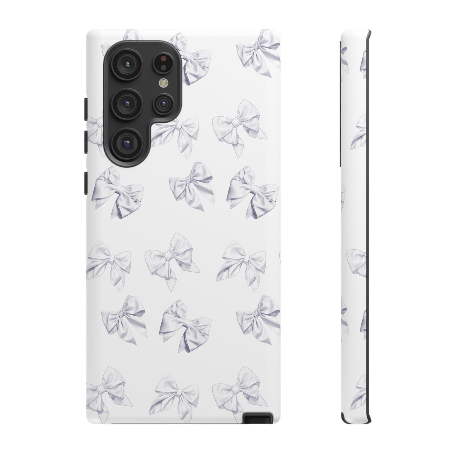 Bow Phone Case White on White