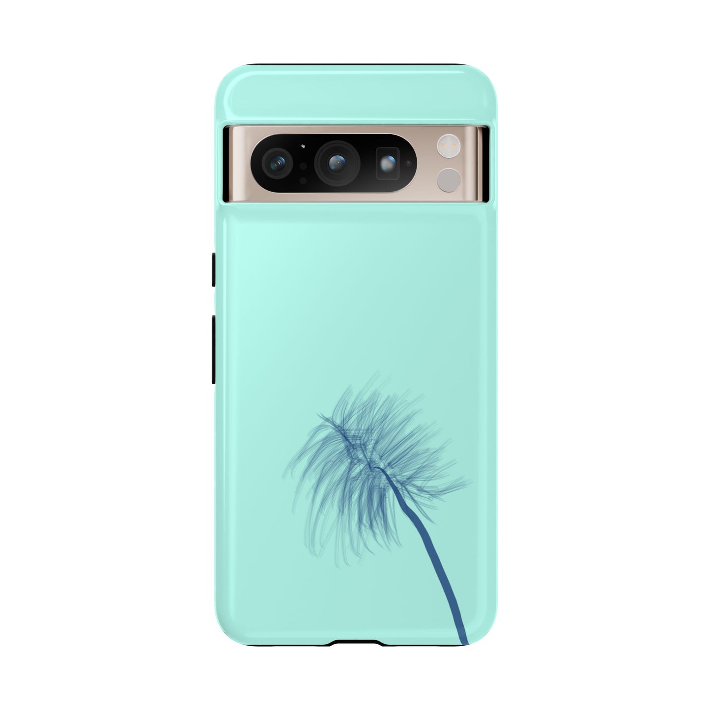 Dandelion Blowball Phone Case Aqua