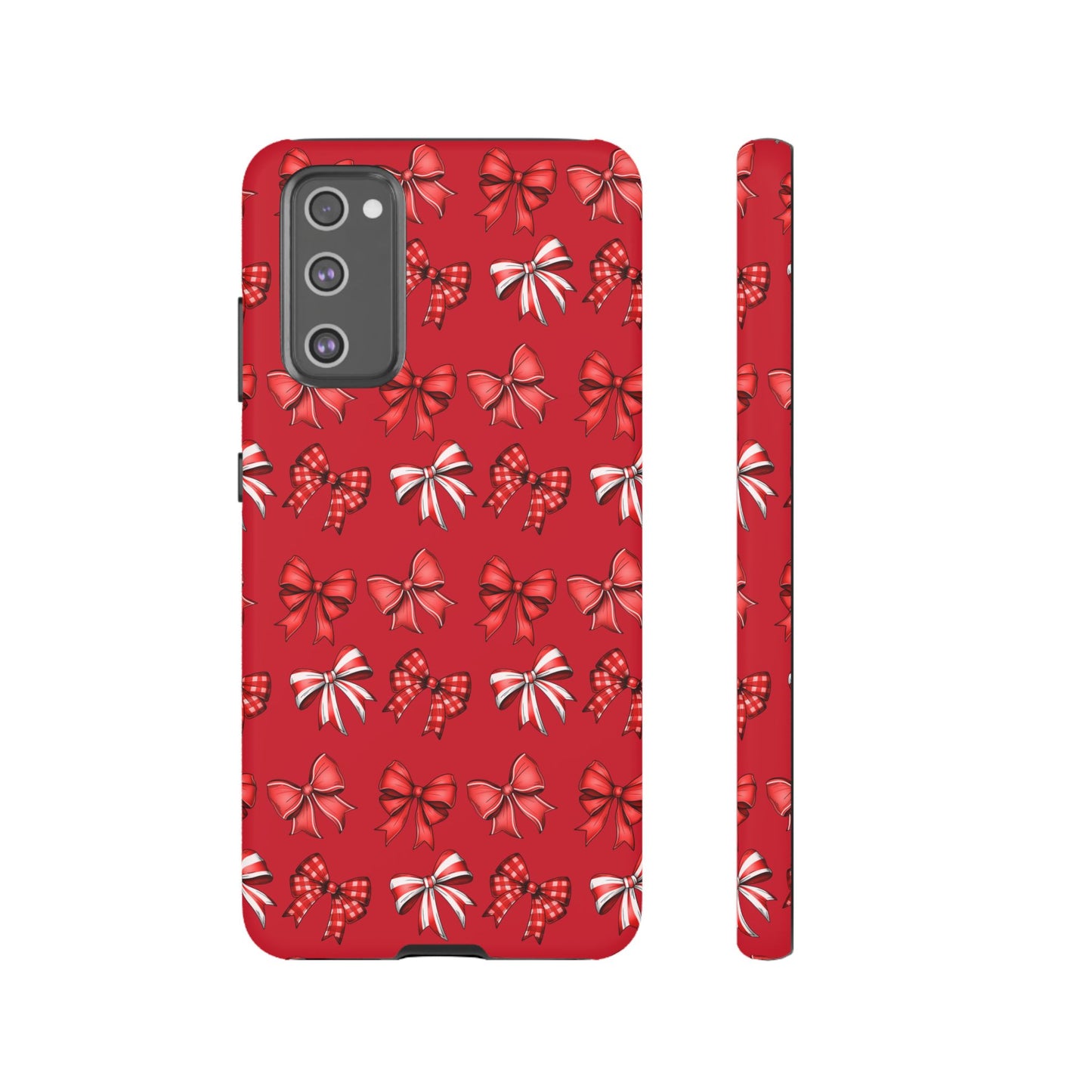 Christmas Bow Phone Case Red