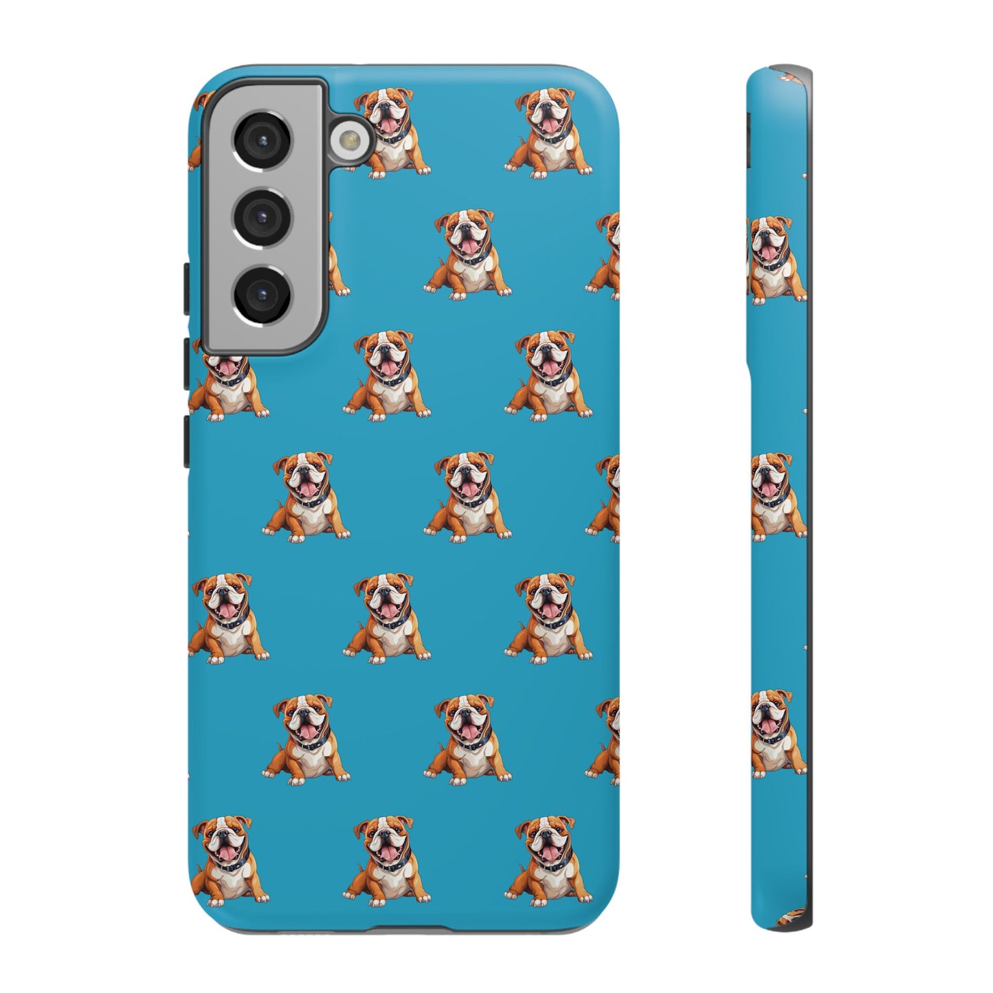 Bulldog Phone Case Turquoise