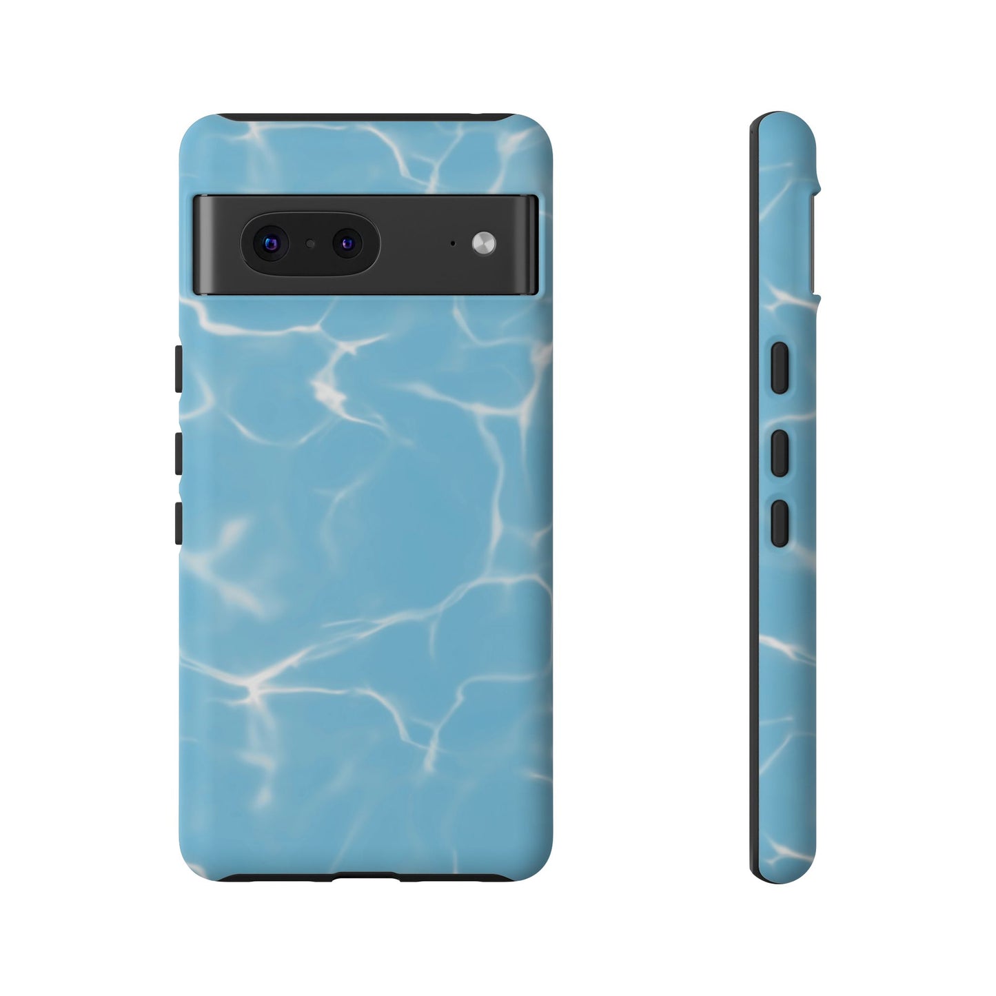 Marble Phone Case Light Blue