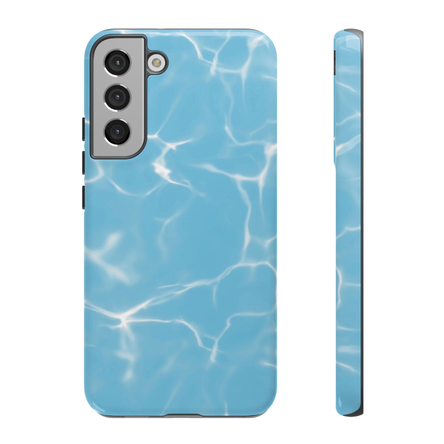 Marble Phone Case Light Blue