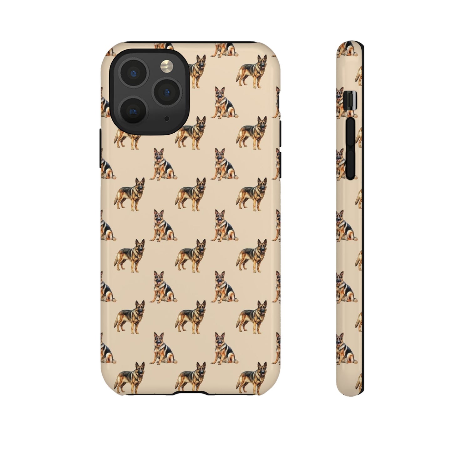 German Shepherd Phone Case Cream