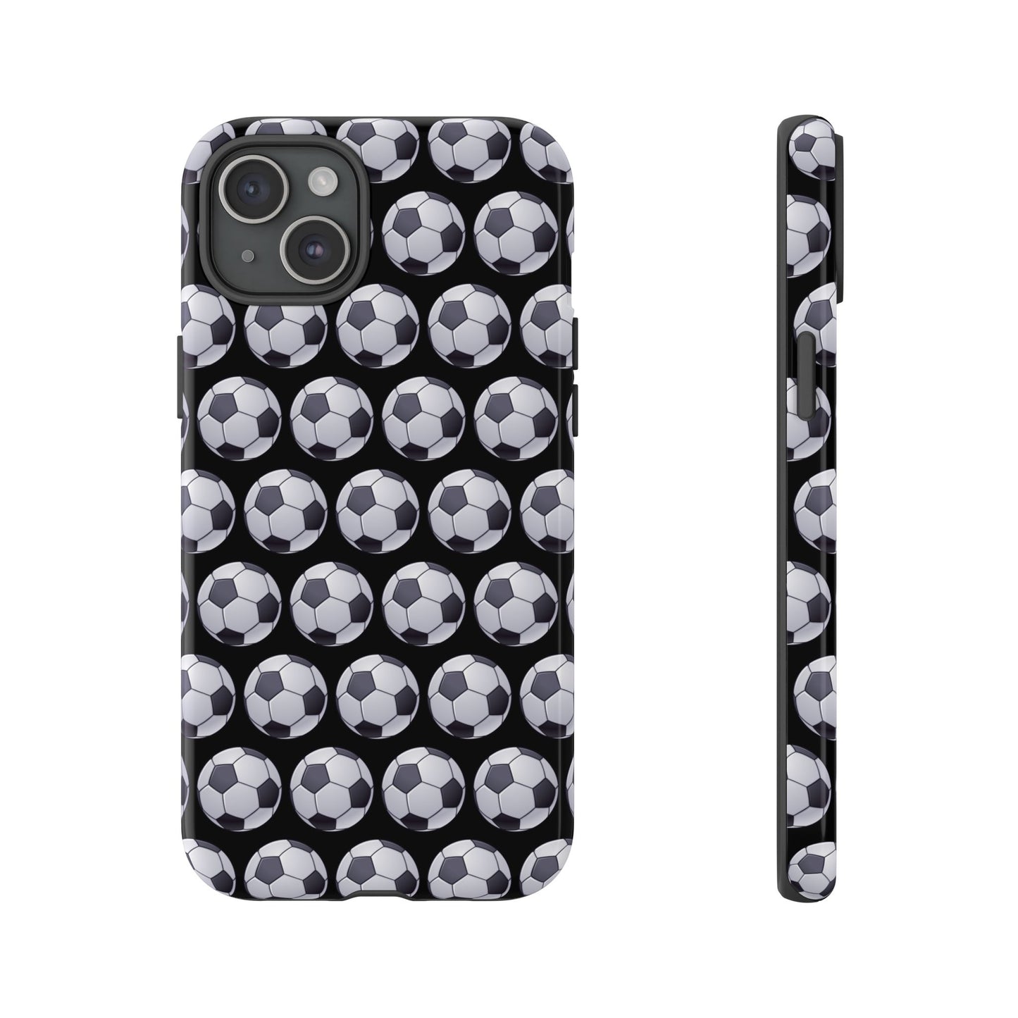 Soccer Ball Phone Case Black