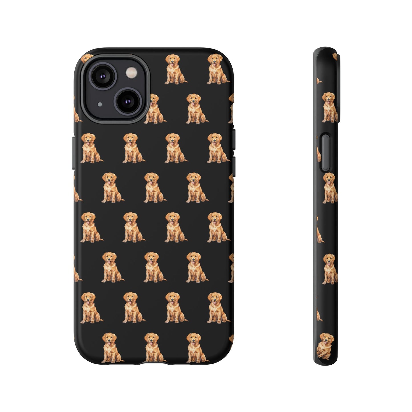 Golden Retriever Phone Case Black