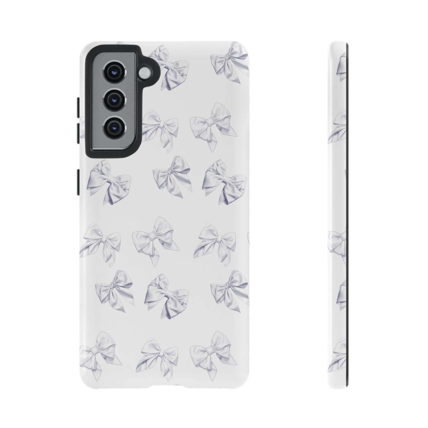 Bow Phone Case White on White