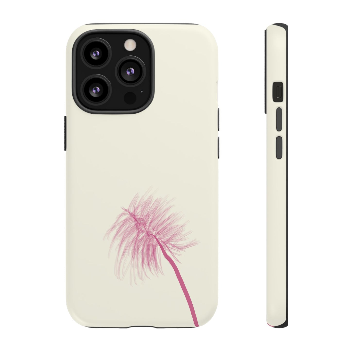 Dandelion Blowball Phone Case Cream