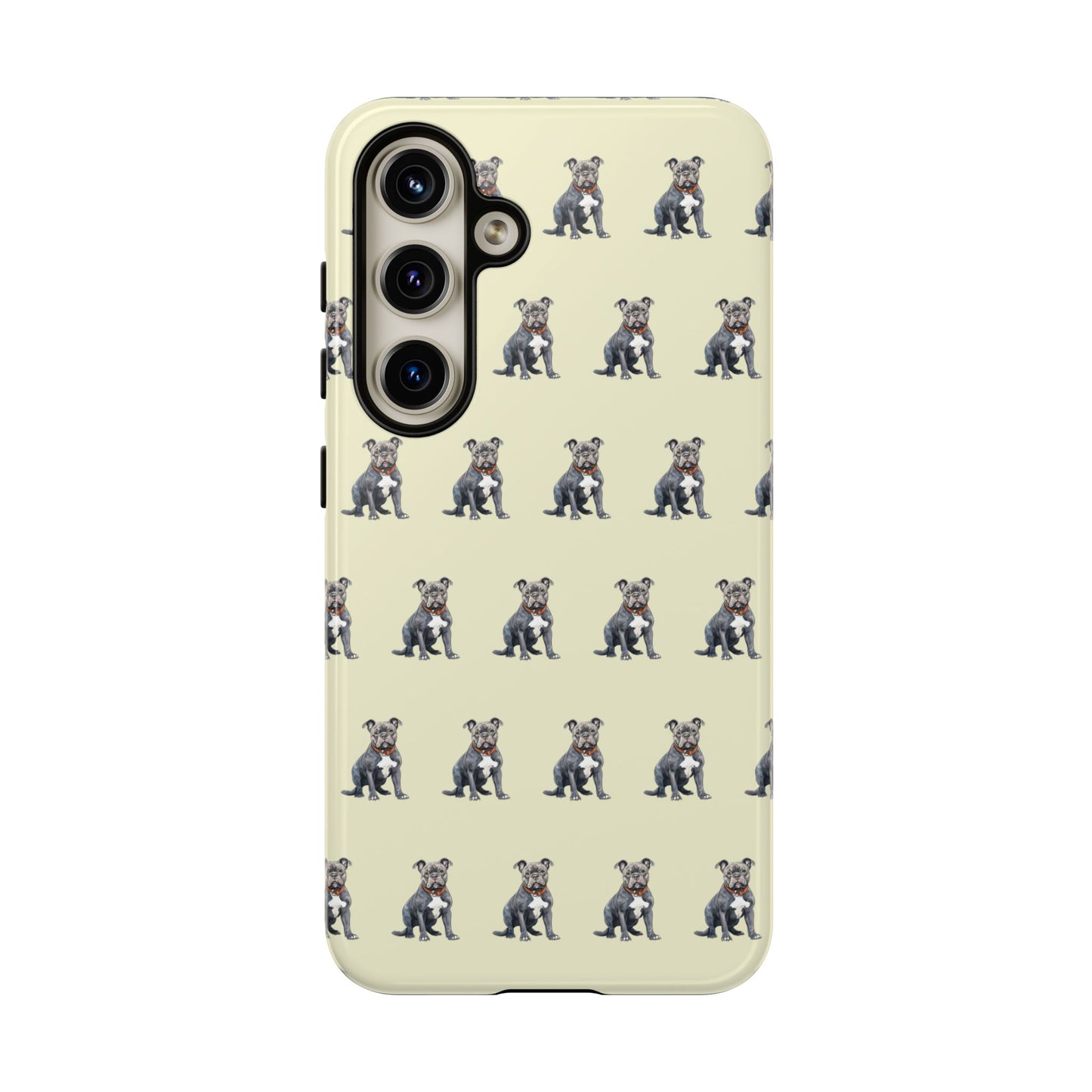 Pitbull Phone Case Cream