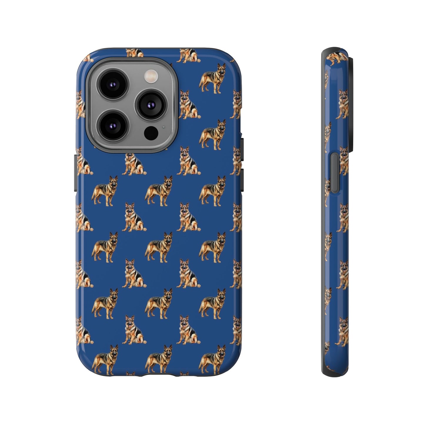 German Shepherd Phone Case Blue