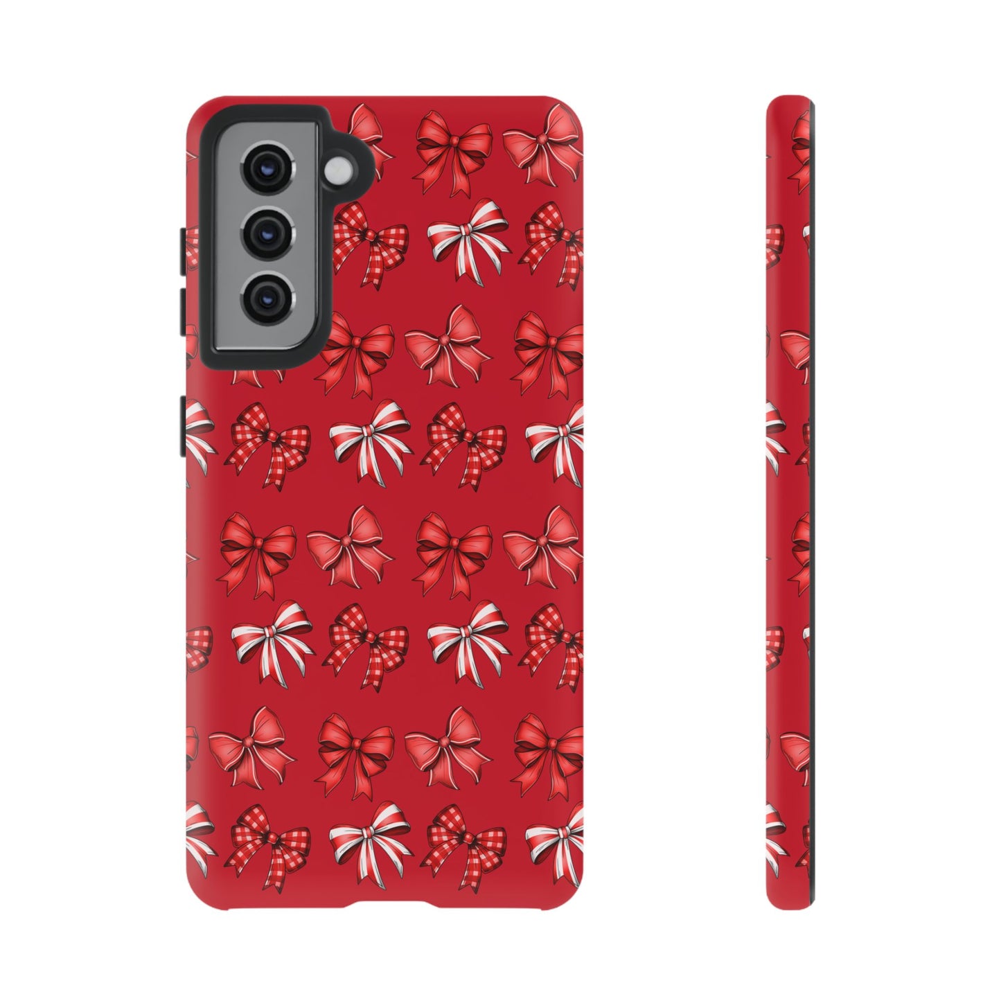 Christmas Bow Phone Case Red