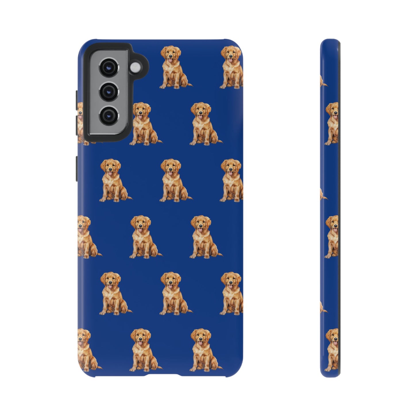 Golden Retriever Phone Case Blue